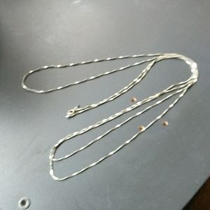 Silver Monet Long Necklace